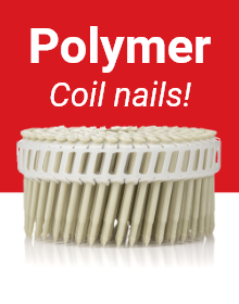 Polymer coil nails
