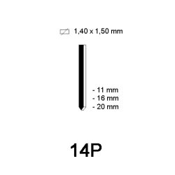 16G Pin type 14P, composite, different lengths