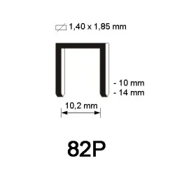82P Staple, polymer, different lengths 82P Staple, polymer, different lengths
