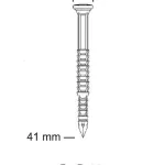Kunststof rolnagel 41 mm, 3.200 st